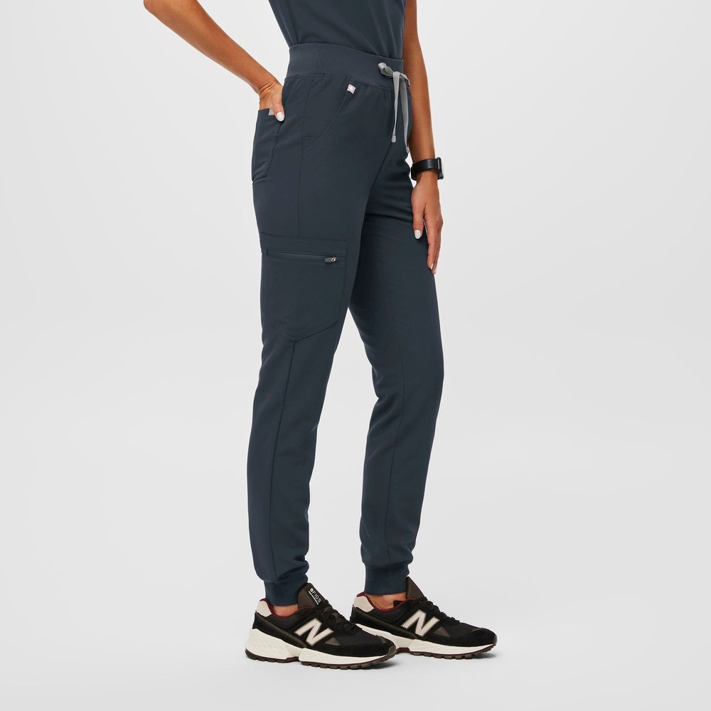 FIGS Zamora Jogger Scrub Pants Dark Harbor #1738 Cargo Pockets Women's